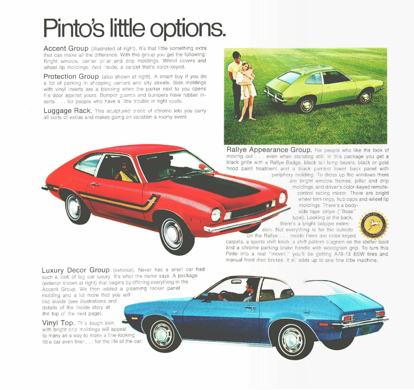 1971 Ford Pinto Brochure Page 2